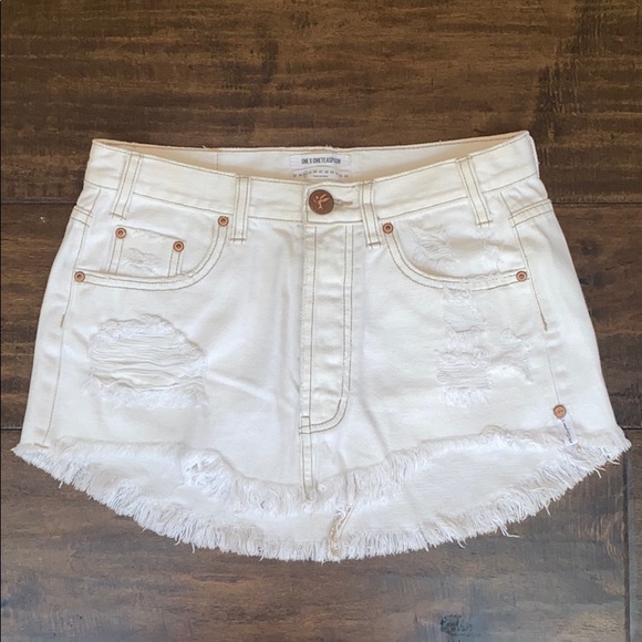 One Teaspoon Distressed Skirt - Picture 1 of 4